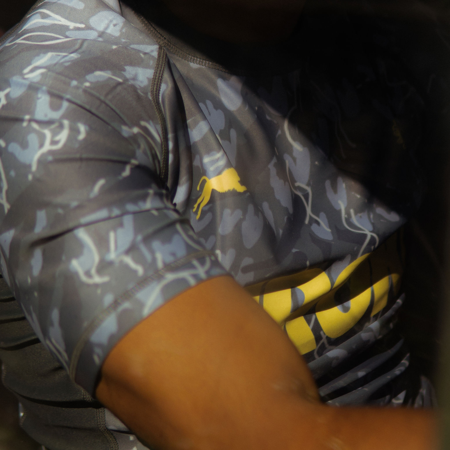 Grey Camo Rash Guard